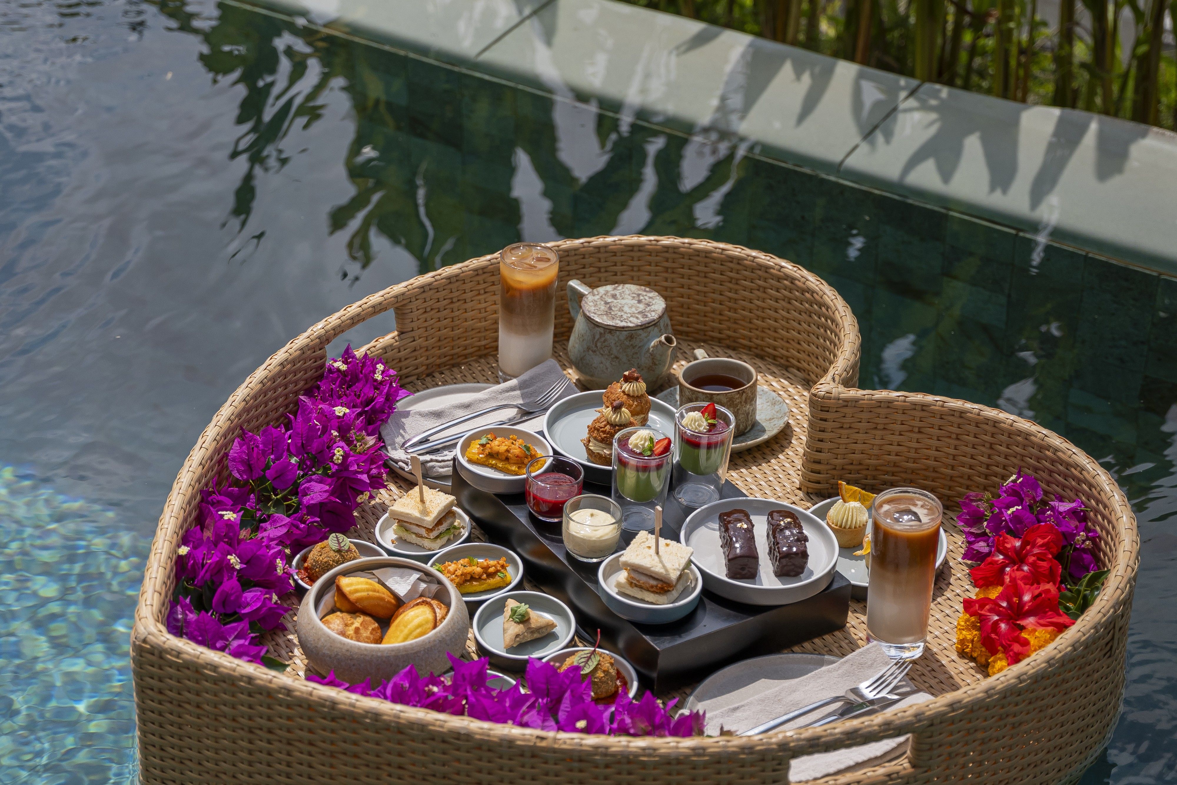 In-Villa Private Pool Floating Afternoon Tea